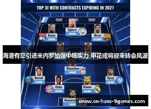 海港有意引进米内罗加强中场实力 申花或将迎来转会风波